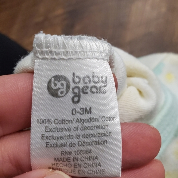 Baby Gear Matching Set Footed Pajamas Bodysuit Neon Sunshine Geometric Unisex 3M - Picture 3 of 8